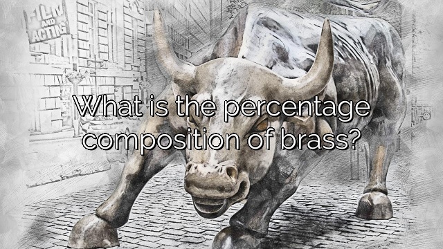 What is the percentage composition of brass?