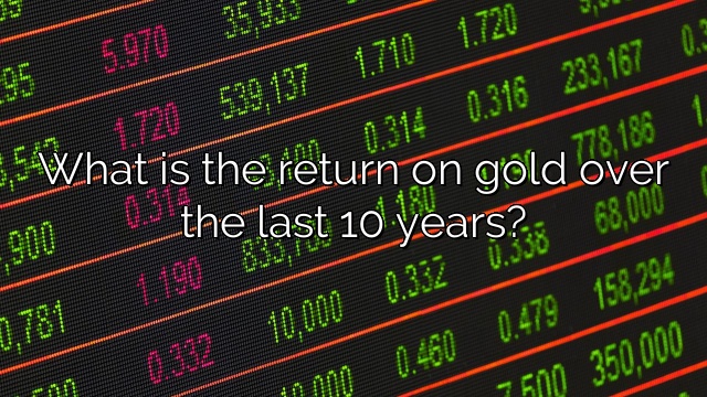What is the return on gold over the last 10 years?
