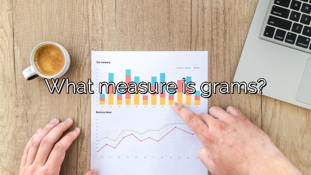 What measure is grams?