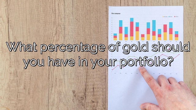What percentage of gold should you have in your portfolio?