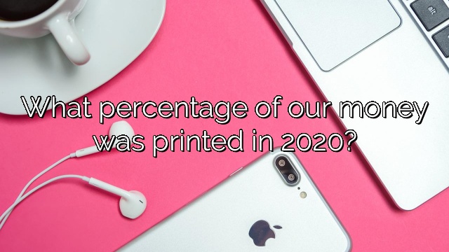 What percentage of our money was printed in 2020?