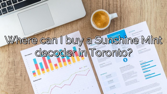 Where can I buy a Sunshine Mint decoder in Toronto?