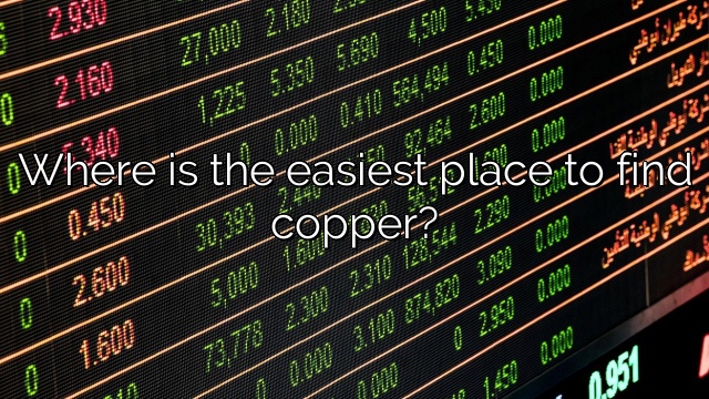 Where is the easiest place to find copper?
